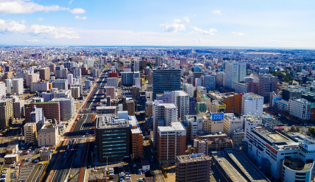 仙台市街の風景